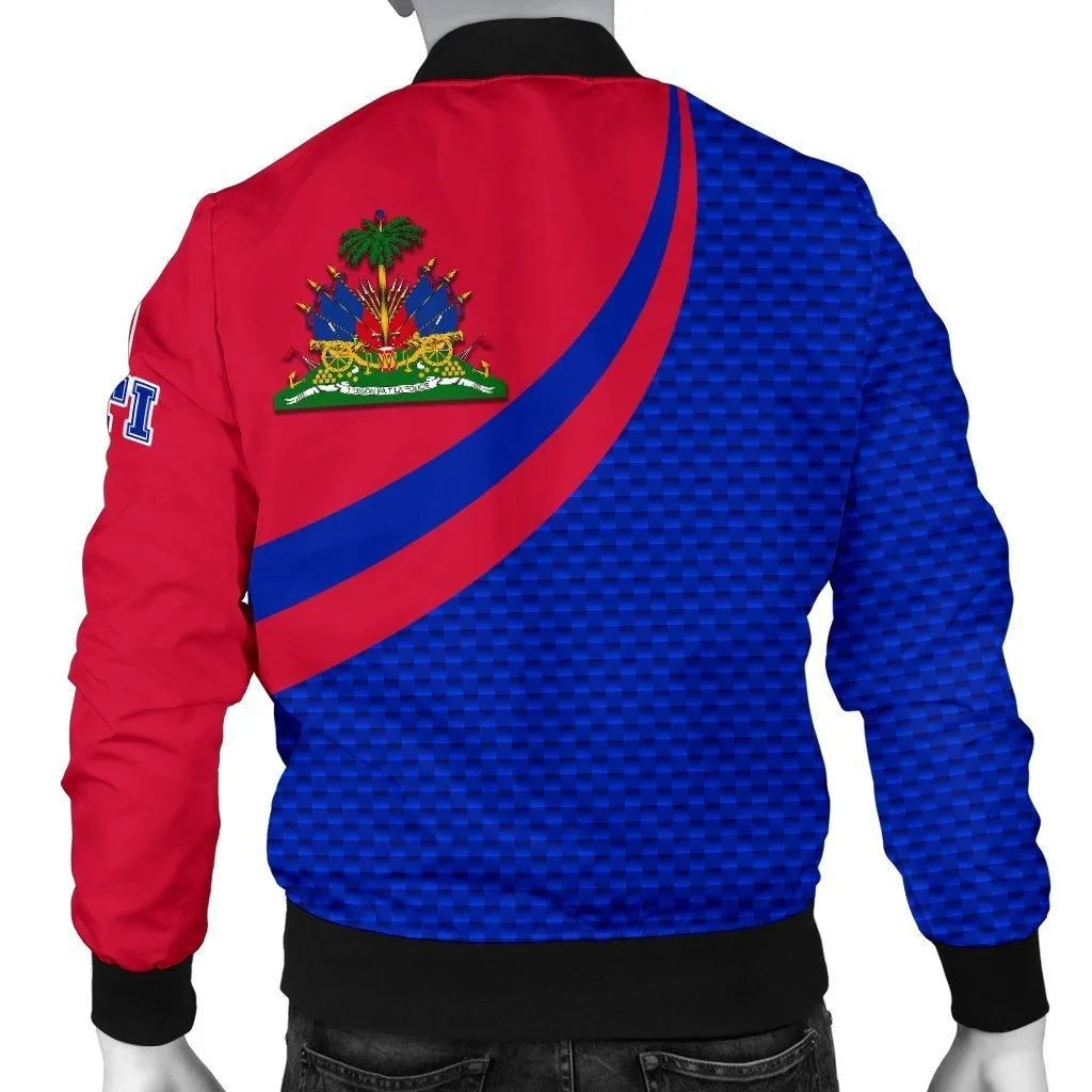 Haiti Mens Bomber - Haiti Coat of Arms