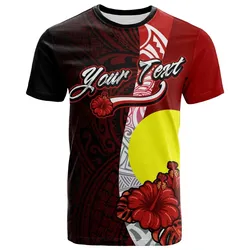 Palau Polynesian Custom Personalised T-Shirt - Coat Of Arm With Hibiscus - BN12