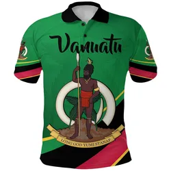 Vanuatu Rugby Polo Shirt Simple Style