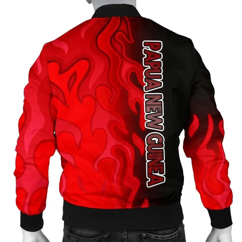 FamilyGaterJacket - Bomber Jacket Papua New Guinea - PNG Flame - BN15