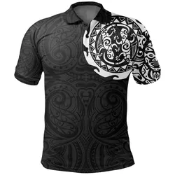 Polynesian Pride Polo Shirt - Maori Tangaroa Tattoo New Zealand Polo Shirt White