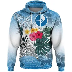Alohawaii Clothing - Yap Style Polynesian Tattoo Hoodie A94
