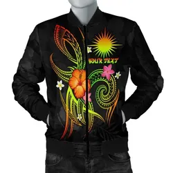 Marshall Islands Polynesian Personalised Men's Bomber Jacket - Legend of Marshall Islands (Reggae) - BN15