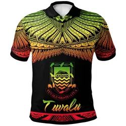 Tuvalu Polynesian Polo Shirt - Poly Tattoo Reggae Version