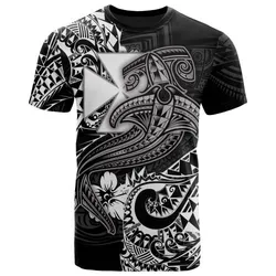 Polynesian Wallis and Futuna T-shirt - White Shark Polynesian Tattoo