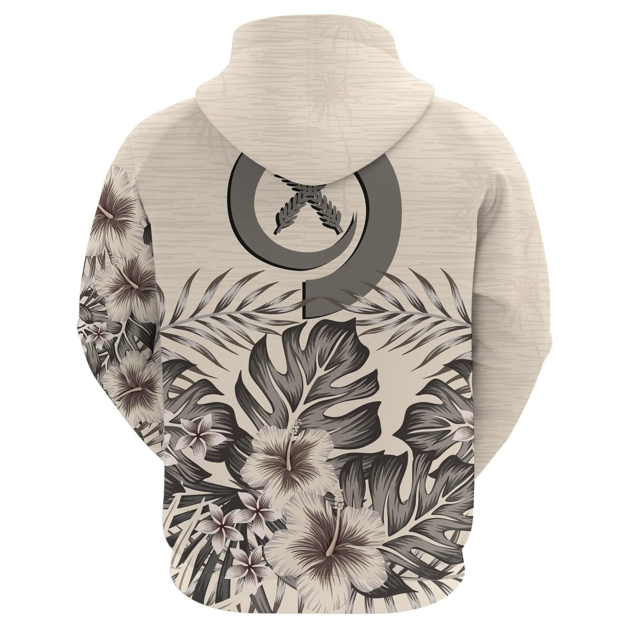 Vanuatu Hoodie The Beige Hibiscus