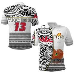 (Custom Personalised) Papua New Guinea Rugby Polo Shirt - PNG Impressive - Custom Text and Number