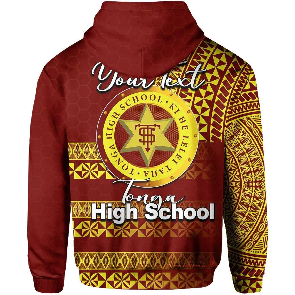(Custom Personalised)Tonga High School Hoodie Tonga Tattoo Style LT6