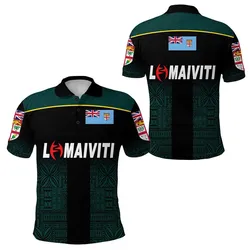 Fiji Lomaiviti Rugby Polo Shirt Simple Vibes LT8