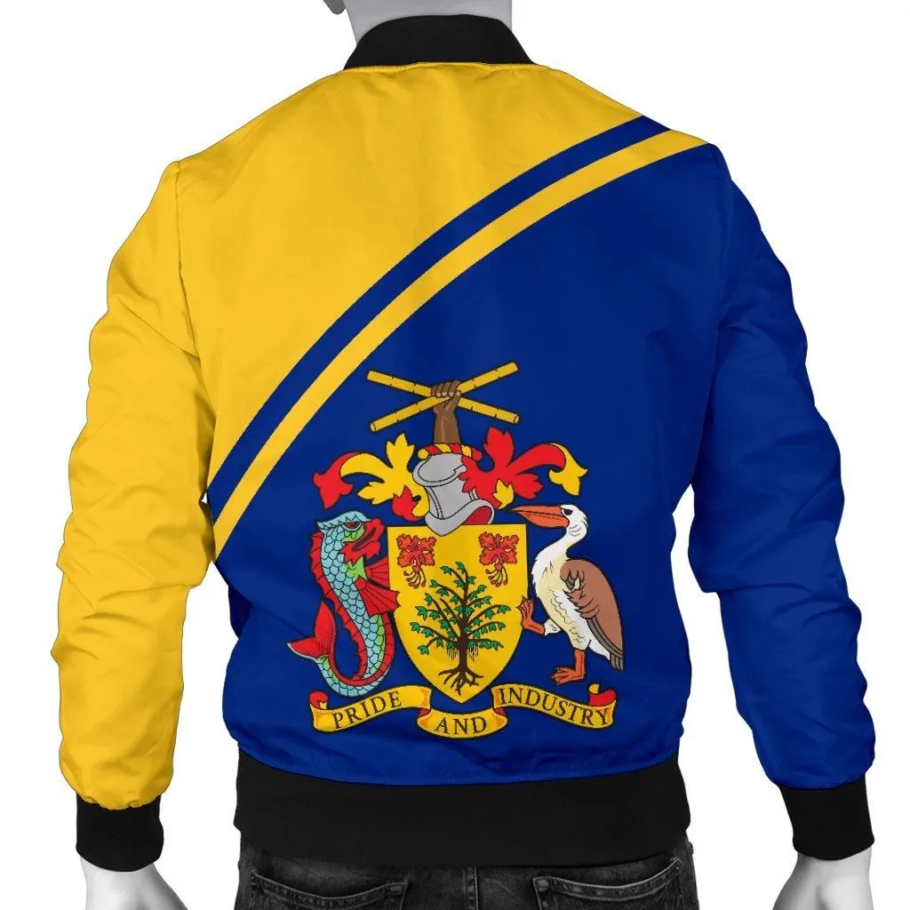 Barbados Mens Bomber Jacket - Curve Version