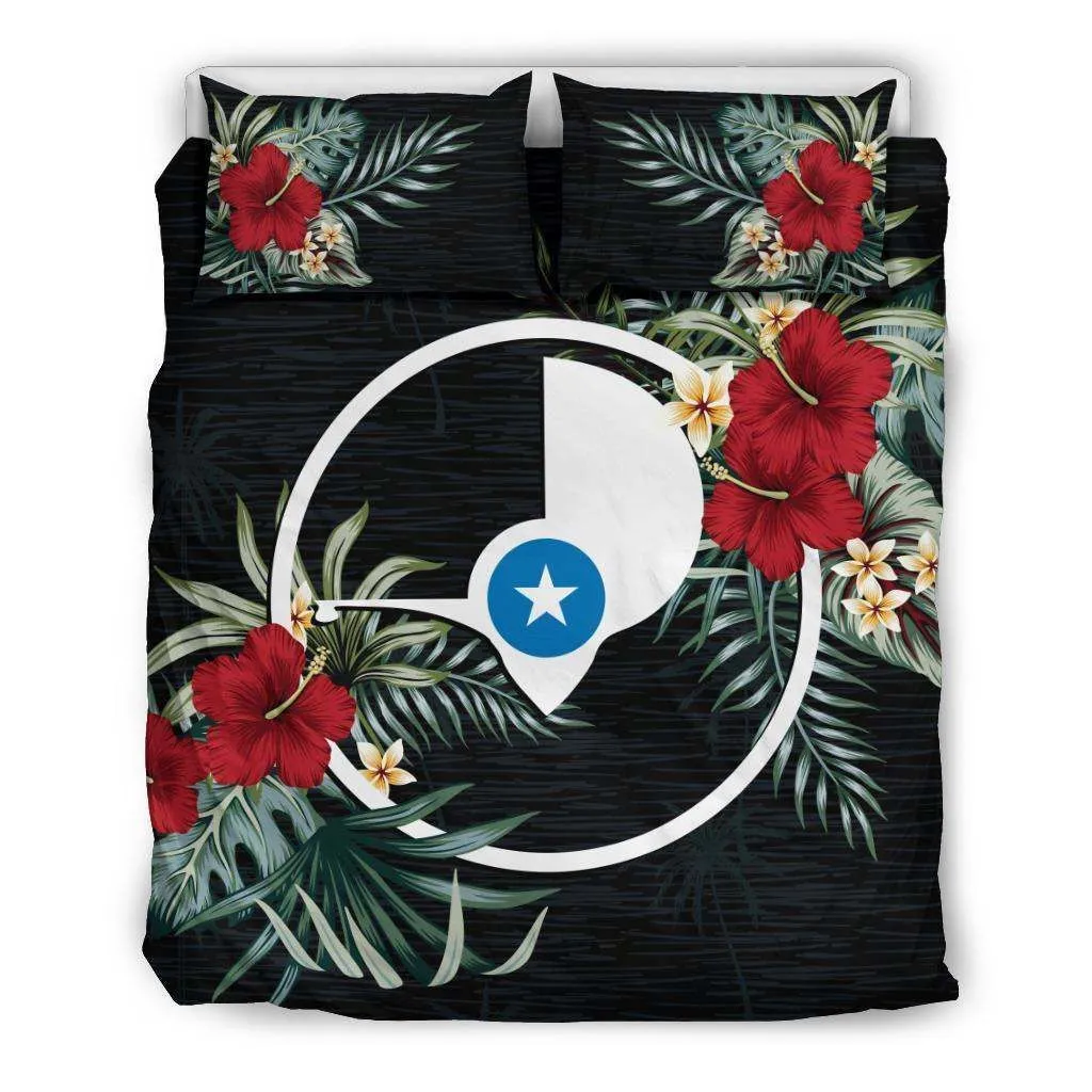Yap Hibiscus Coat Of Arms Bedding Set A02 Dhc28111368Dd