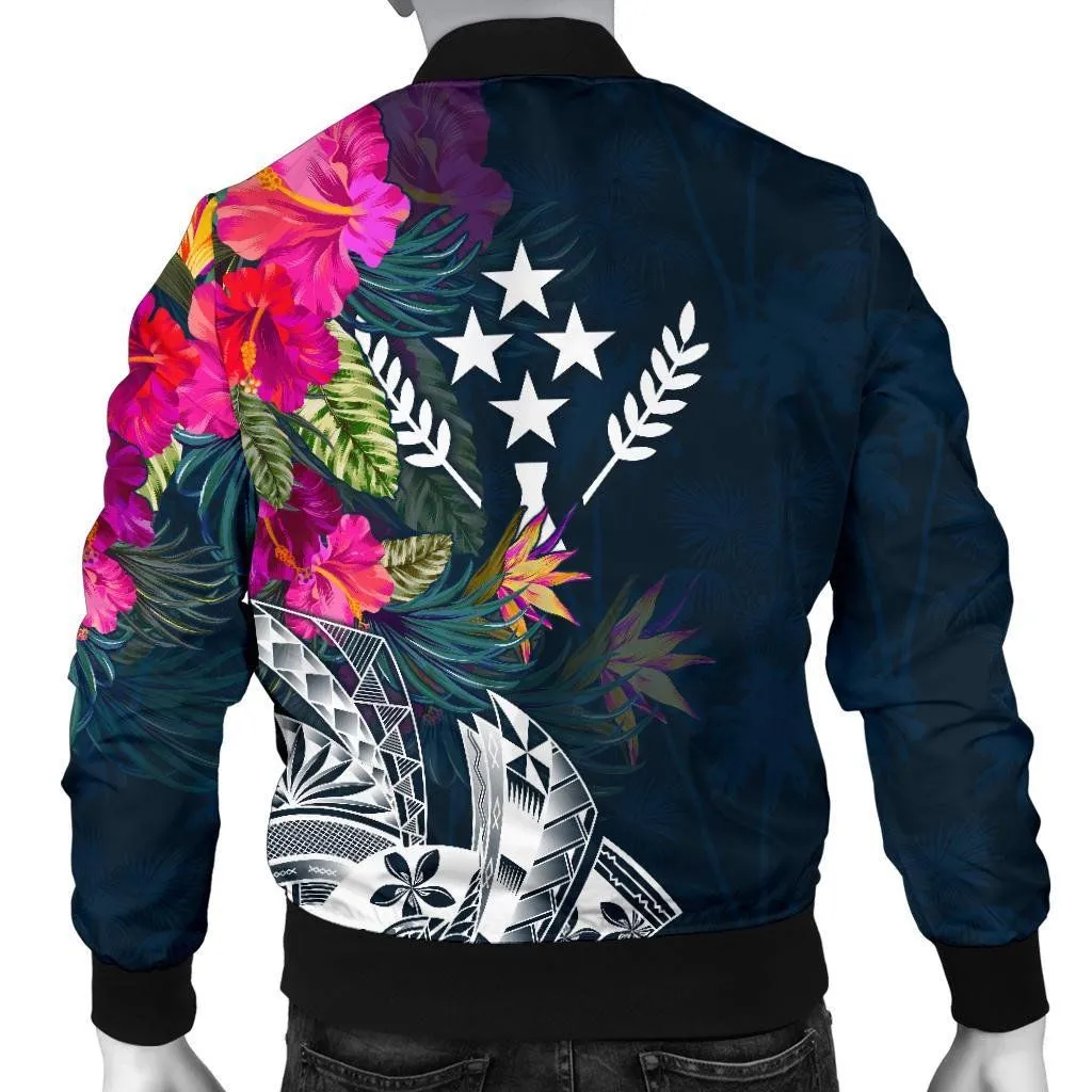Kosrae Men's Bomber Jacket - Kosrae Summer Vibes - BN15