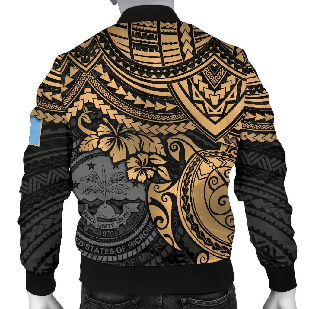 Federated States Of Micronesia Bomber Jacket (Men) - Golden Turtle