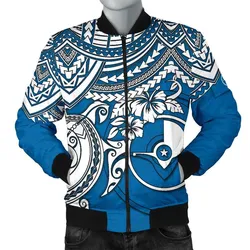 Yap Polynesian Bomber Jacket Men - Polynesian Turtle