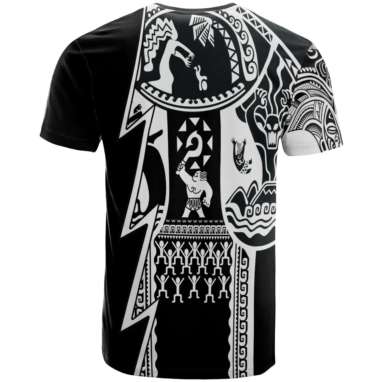 Alohawaii T-Shirt - Tee (Custom Text) Samoa Premium - Samoa Coat Of Arms Tattoo White New - BN17