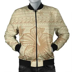 FamilyGater Jacket - Hawaii Hibiscus Plumeria Kanaka Polynesian Vintage Bomber Jacket - AH - J4R