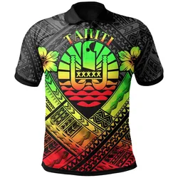 Tahiti Polynesian  Polo Shirts - Tahiti Reggae Seal Camisole Hibiscus Style - BN18