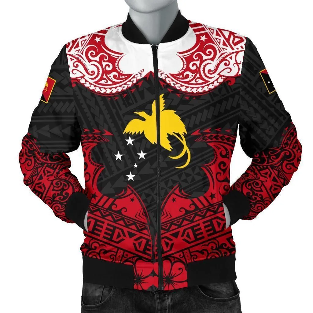 Papua New Guinea Mens Bomber Jacket Melanesia
