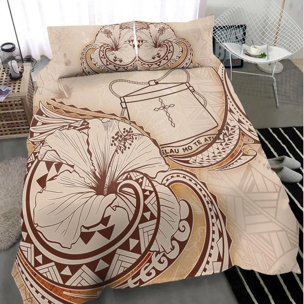 Tokelau Bedding Set - Hibiscus Flower Vintage Style