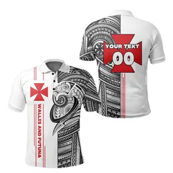 (Custom Personalised) Wallis and Futuna Polo Shirt Polynesian Sport Style LT16