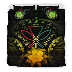 Kanaka Maoli Reggae Hibiscus Rising Bedding Set