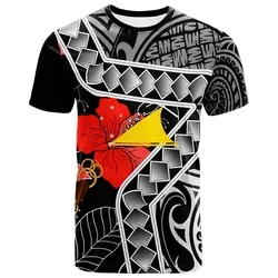 Tokelau T- Shirt - Hibiscus Ft Polynesian Pattern