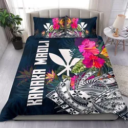 Polynesian Bedding - Hawaii Duvet Cover Polynesian Hibiscus with Summer Vibes