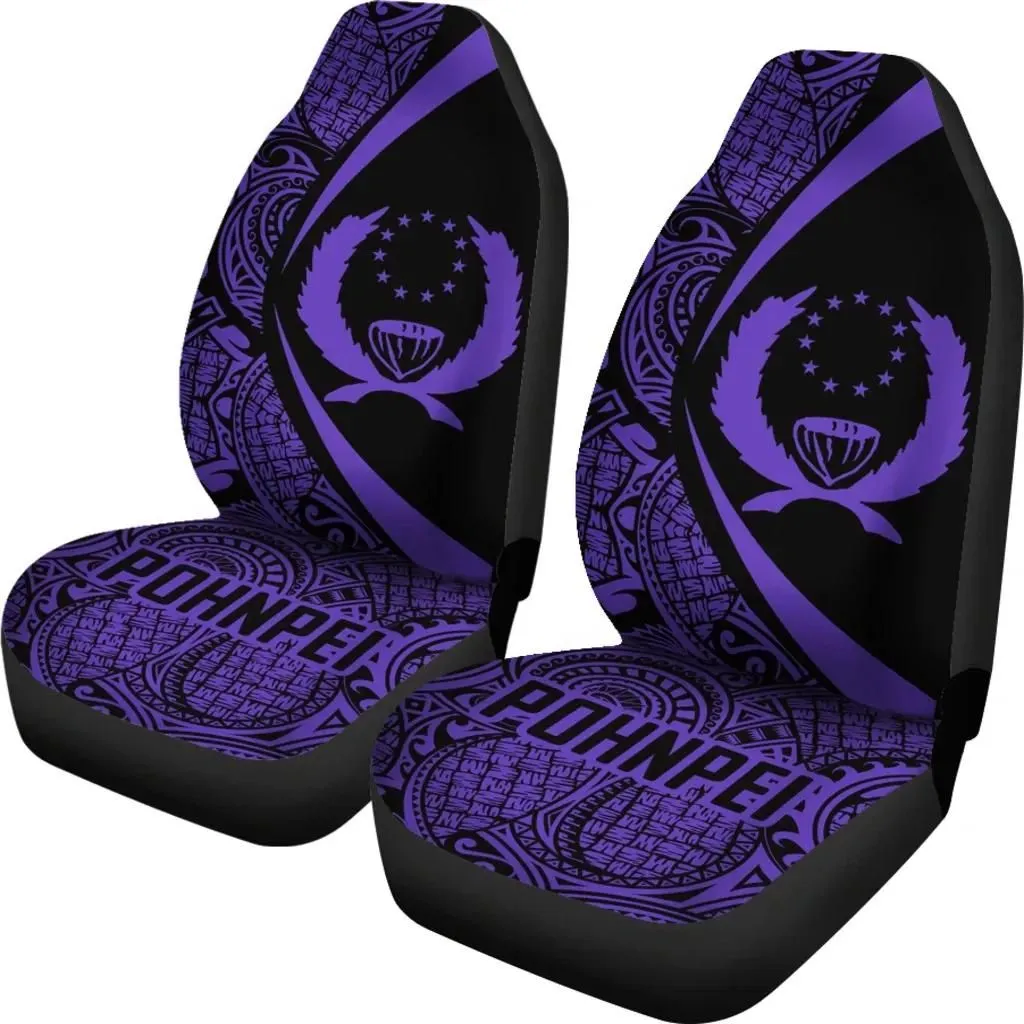 Alohawaii Accessories Car Seat Covers - Pohnpei Coat Of Arm Polynesian - Circle Style 03 J9