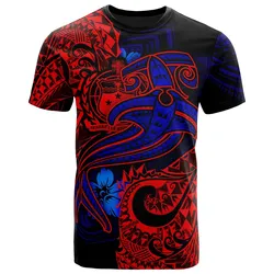 Samoa Blue Shark Polynesian Tattoo Unisex 3D T-Shirt All Over Print HNBIK