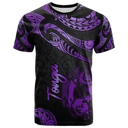 Tonga Polynesian T shirt - Poly Tattoo Purple Version