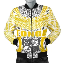 Alohawaii Jacket - Bomber Jacket Tonga Kingdom of Tonga Gold Ver J0
