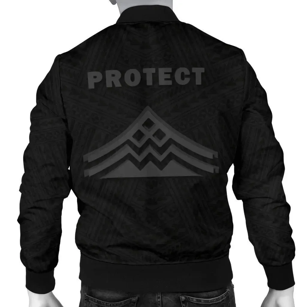 FamilyGater Jacket - Hawaii Mauna Kea Polynesian Men's Bomber Jacket Grey - AH - J71