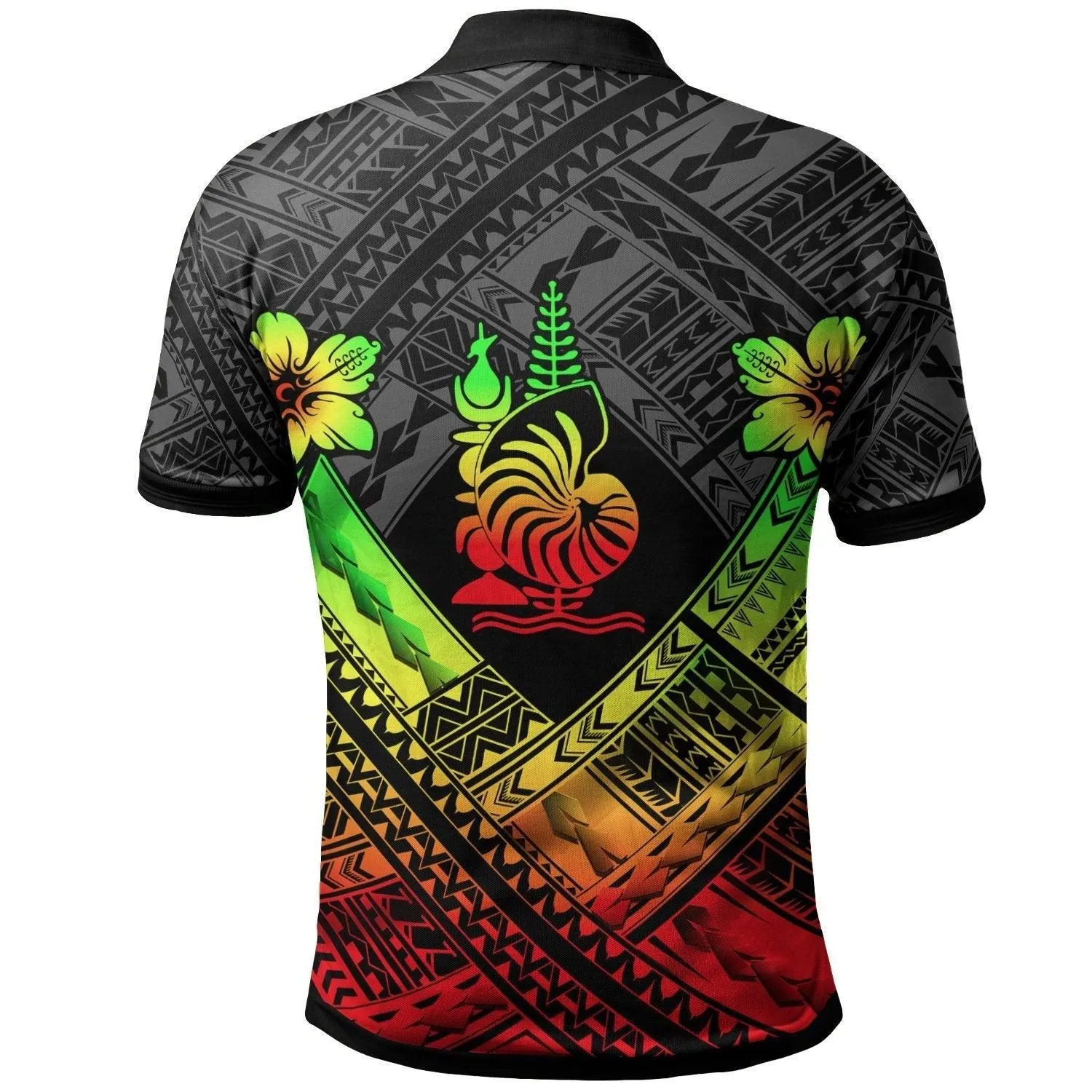 New Caledonia Polynesian Polo Shirts - New Caledonia Reggae Seal Camisole Hibiscus Style
