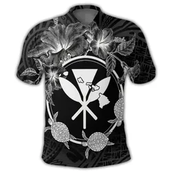 Hawaii Kanaka Turtle Hibiscus Polynesian Polo Shirt - Anthea Style - AH