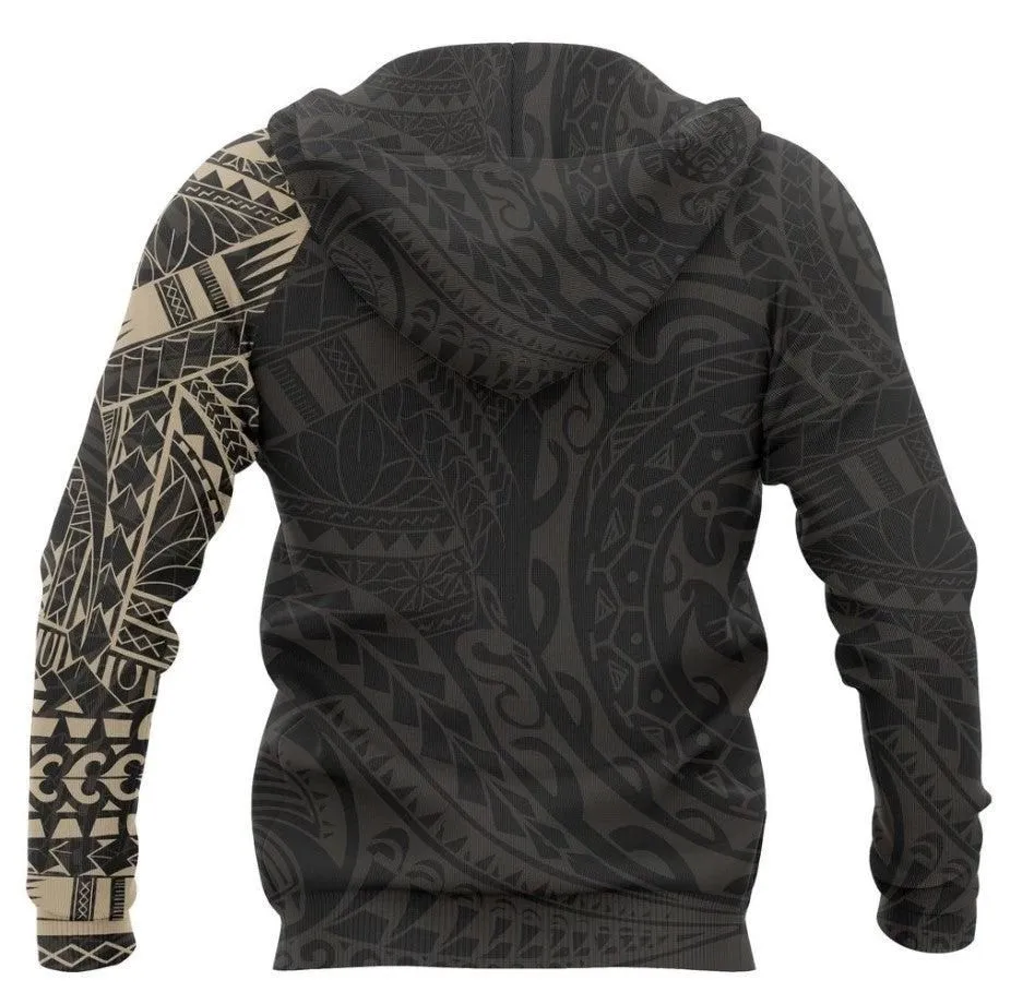 Polynesian Tattoo Style Hoodie Version