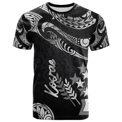 Kosrae Micronesia T Shirt - Poly Tattoo White Version