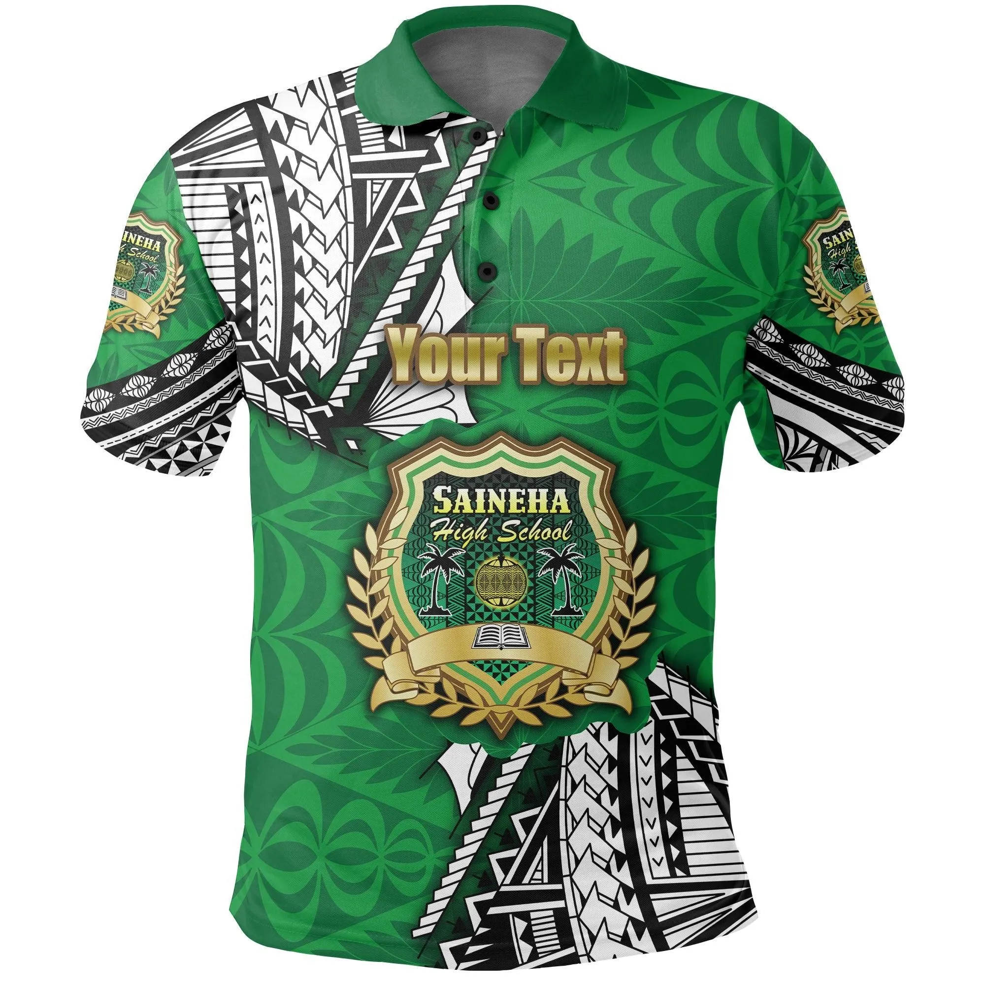 (Custom Personalised) Saineha Tonga Polo Shirt Polynesian Style - Class of - LT16
