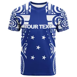 (Custom Personalised) Gambier Islands Tribal Tattoo T shirt LT12