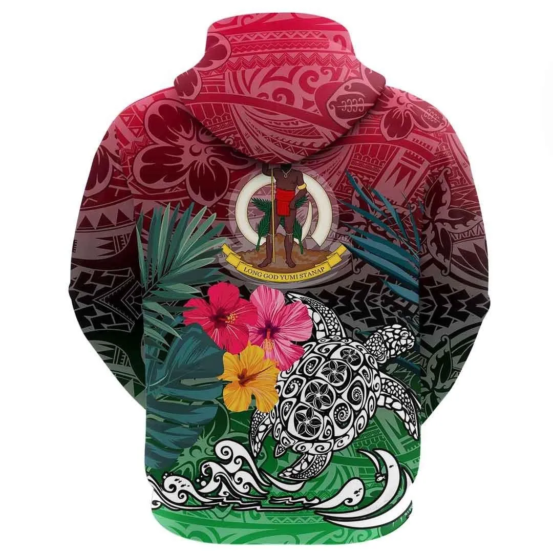 Alohawaii Clothing - Vanuatu Style Polynesian Tattoo Hoodie A94