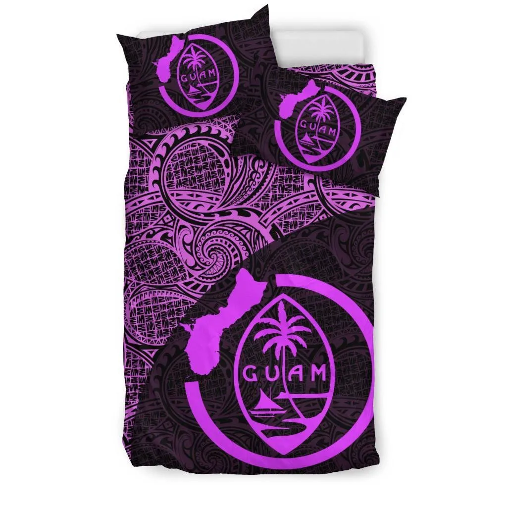Guam Bedding Set Coat Of Arm Map Polynesian 09 TH7