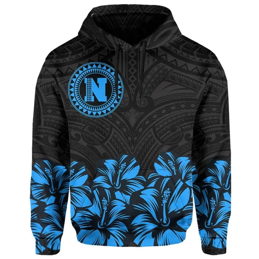 Alohawaii Hoodie - Nihoa Map Hibiscus Polynesian Hoodie - Lithe Style - AH - JA