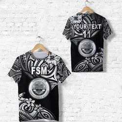 (Custom Personalised) Federated States of Micronesia T Shirt Unique Vibes - Black LT8