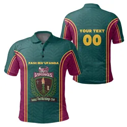 (Custom Personalised) Fasi Maufanga Football Tonga Polo Shirt Sport Style LT16