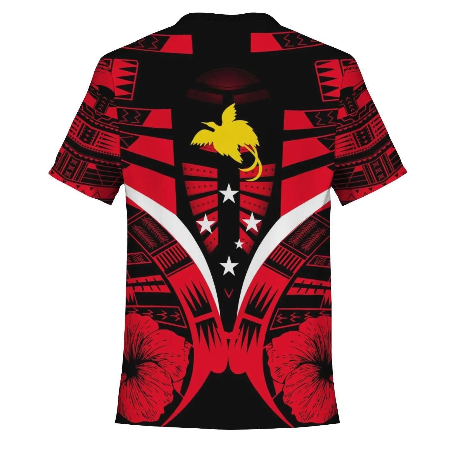 Alohawaii T-Shirt - Tee Papua New Guinea Tattoo Hibiscus K7