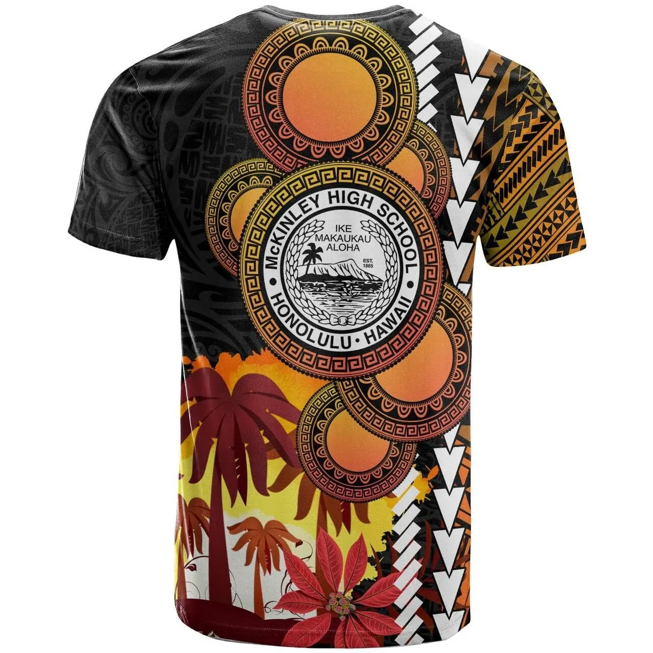 Hawaii Custom T shirt - President William McKinley High School Hawaii Tropical Polynesian LT10