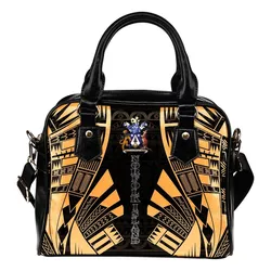 Norfolk Island Shoulder Handbag - Polynesian Tattoo Gold