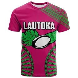 (Custom Personalised And Number) Lautoka Fiji Rugby T-Shirt LT6