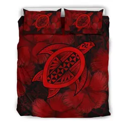 Tonga Turtle Hibiscus Bedding Set - Ah
