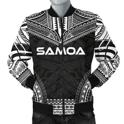 Samoa Polynesian Chief Men's Bomber Jacket - Black Version - Bn10
