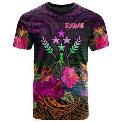 Kosrae Personalised T-Shirt - Summer Hibiscus - BN15